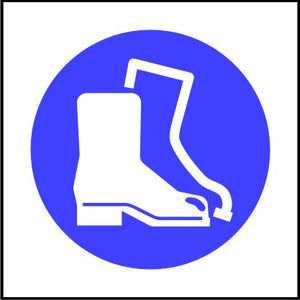 Mandatory Safety Boots Symbol Sign | SK Signs & Labels