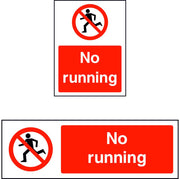 No Running sign