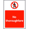 No Thoroughfare sign