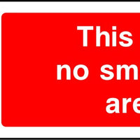 This is a no smoking area sign