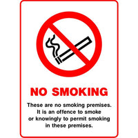 These are no smoking premises It is an offence ... sign