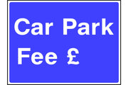 Car Park Fee £ sign