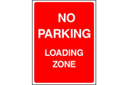No Parking Loading Zone sign