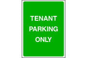 Tenant Parking Only sign