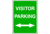 Visitor Parking either direction sign