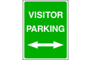 Visitor Parking either direction sign