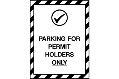 Parking for Permit Holders Only sign