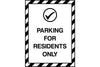 Parking For Residents Only sign