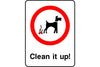 Clean it up sign