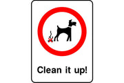 Clean it up sign