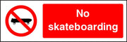 No Skateboarding sign