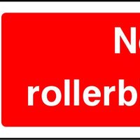 No rollerblading sign