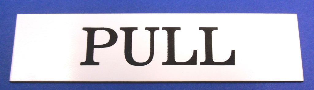 Engraved Acrylic Laminate Pull Door Sign