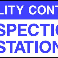 Quality Control Inspection Station Labels