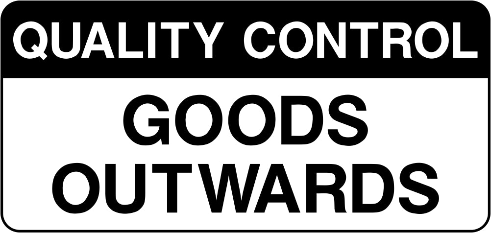 Quality Control Goods Outwards Labels