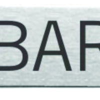 Engraved Stainless Steel Bar Door Sign