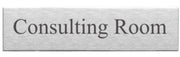 Engraved Stainless Steel Consulting Room Door Sign