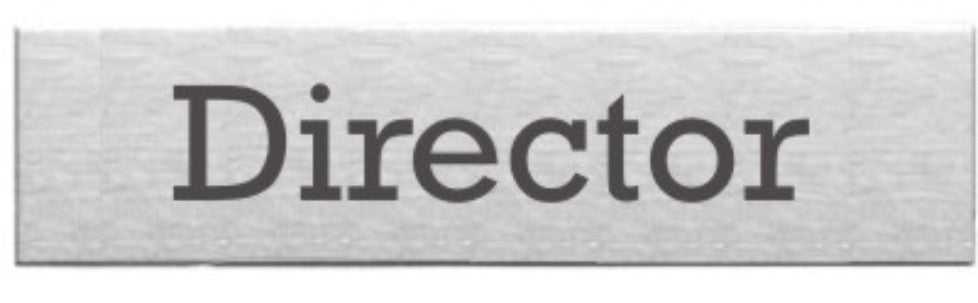 Course Director Sign Engraved Stainless Steel Director Door Sign | SK Signs & Labels