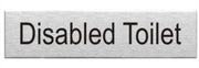 Engraved Stainless Steel Disabled Toilet Door Sign