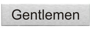 Engraved Stainless Steel Gentlemen Door Sign