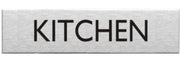 Engraved Stainless Steel Kitchen Door Sign
