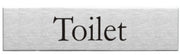 Engraved Stainless Steel Toilet Door Sign