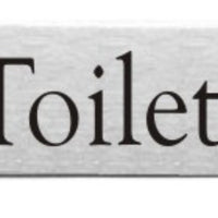Engraved Stainless Steel Toilets Door Sign