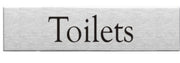 Engraved Stainless Steel Toilets Door Sign