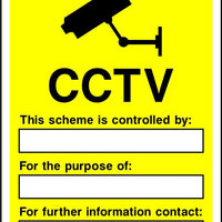 CCTV scheme is controlled by sign