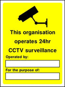 This organisation operates a 24hr CCTV surveillance sign