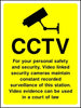 CCTV For your personal safety at this station sign