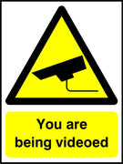 You are being videoed sign