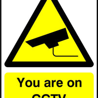 You are on CCTV sign