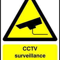 CCTV surveillance cameras in use sign