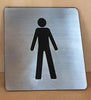 Engraved Male Toilet Symbol Sign