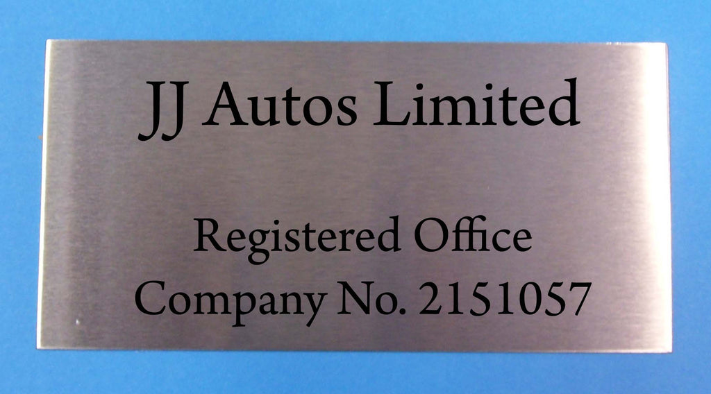 Engraved Stainless Steel Plaque 150mm x 100mm