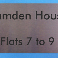 Engraved Stainless Steel Sign 150mm x 75mm