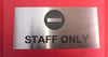 Engraved Stainless Steel sign 200mm x 75mm