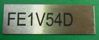 Engraved Stainless Steel Label 75mm x 25mm