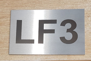 Engraved Stainless Steel Label 75mm x 50mm