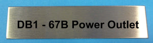 Engraved Stainless Steel Label 100mm x 25mm