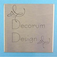 Engraved Stainless Steel Sign 75mm x 75mm