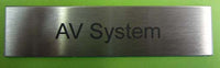 Engraved Stainless Steel Label 100mm x 25mm