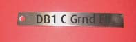 Engraved Stainless Steel Label 105mm x 15mm With Hole To Side