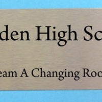 Engraved Stainless Steel Plaque 125mm x 50mm