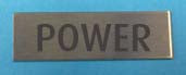Engraved Stainless Steel Label 40mm x 15mm