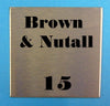 Engraved Stainless Steel Label 50mm x 50mm