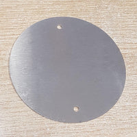 90mm Brushed Stainless Steel Disc Pre-drilled