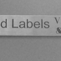 Engraved Stainless Steel Label 235mm x 20mm