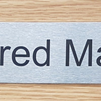 Engraved Stainless Steel Customised Door Sign